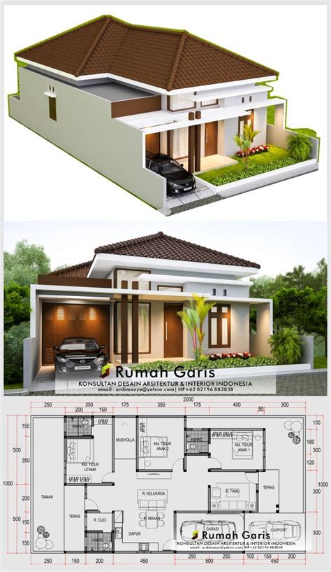 Desain Rumah 10X20 3 Kamar