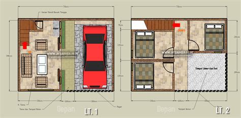 7+ Desain Rumah Minimalis 2 Lantai Luas Tanah 40m2