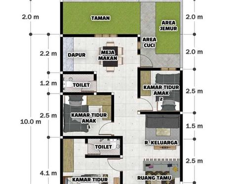 Desain Rumah Minimalis 3 Kamar Ukuran 7X9
