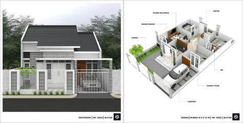 Desain Rumah Ukuran Tanah 12X10 Mudah
