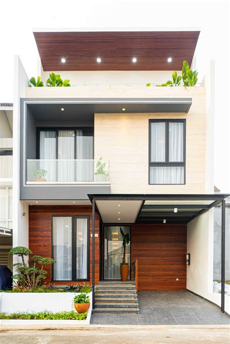 Simple Dan Estetik ! Desain Rumah Modern Minimalis 2 Lantai di Lahan