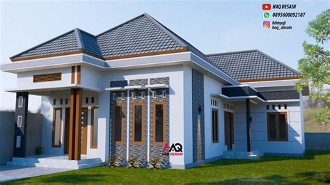 Desain Rumah Minimalis Modern Denah Ukuran 8x15m 1 Lantai Letter L 2