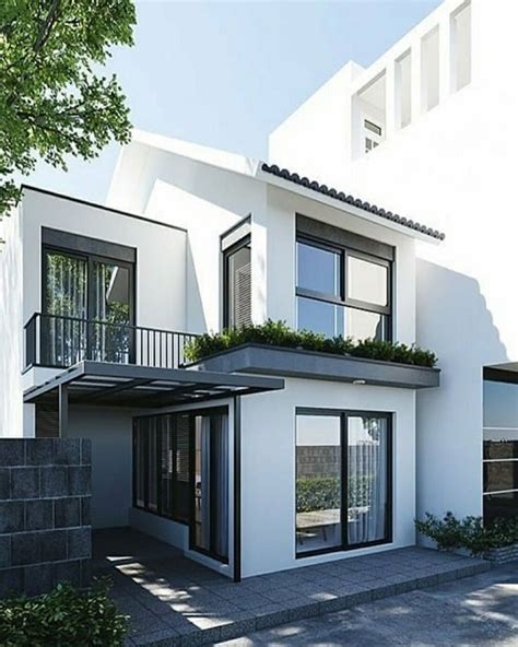Desain Rumah Monokrom, Tampilan Simpel dan Modern Hunian Masa Kini InteriorDesign.id