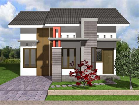 Model Desain Rumah Minimalis Type 45 1 Lantai Elegan Rumah modern, Desain rumah 2 lantai