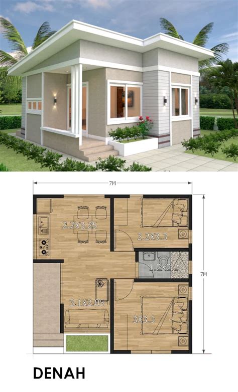 Desain Rumah Sederhana 2 Kamar