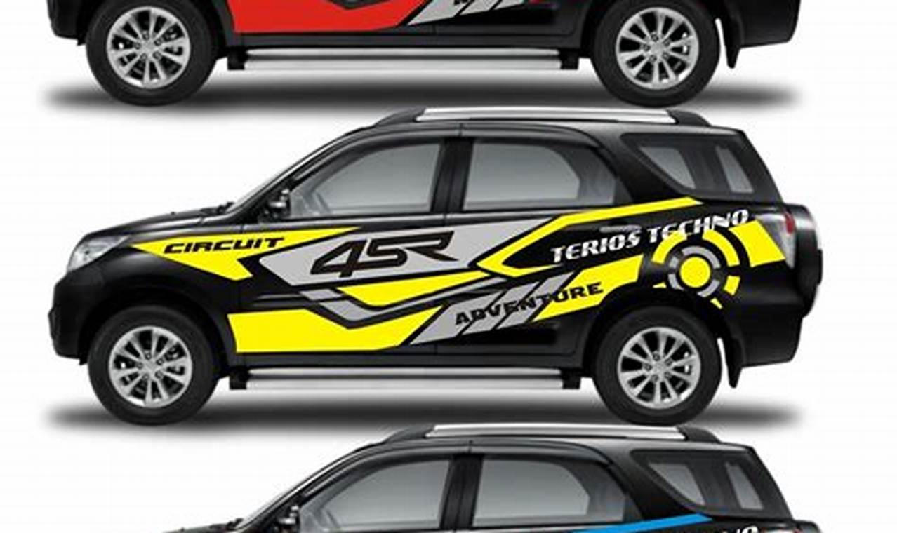 desain stiker mobil keren