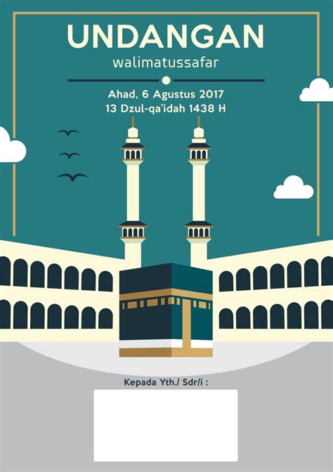 Desain Undangan Haji