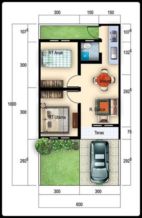 desain lantai untuk rumah minimalis 6 x 10