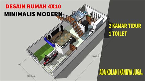 tips untuk desain rumah ukuran 4x10 meter 2 lantai