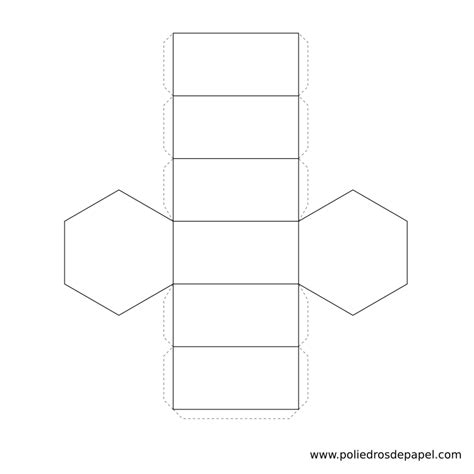 Desarrollo Plano De Un Prisma Hexagonal godas