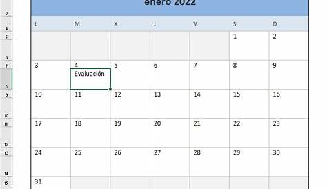 Crear Calendario 2022 Excel Calendario Gratis - Riset