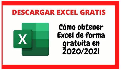 🥇 Cómo Descargar Excel Gratis 2020 2021 [Legal y Gratuito]