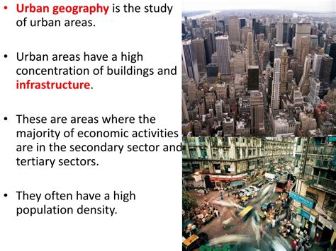 describe an urban area