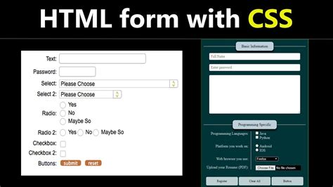describe html form with example