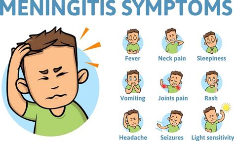 describe meningitis neck pain