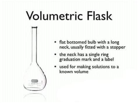 Describe The Function Of A Volumetric Flask