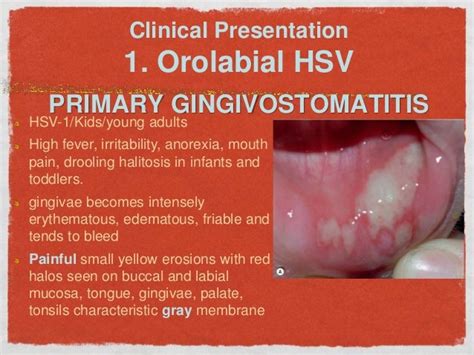 description of hsv lesion