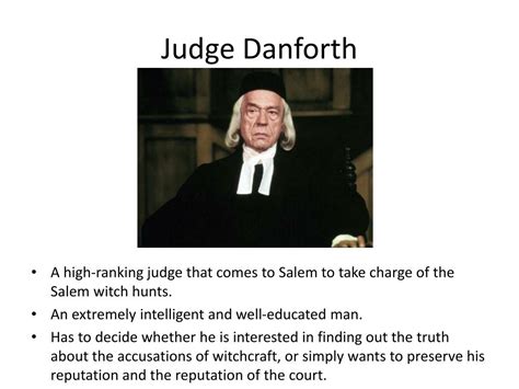 Description Of Judge Danforth