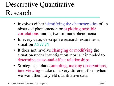 descriptive analysis method in quantitative research