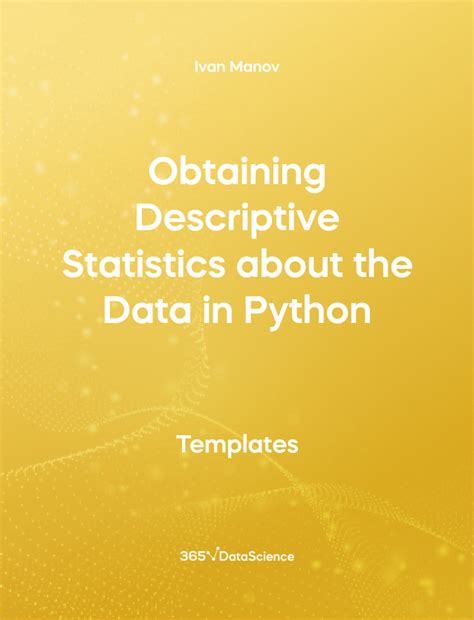 descriptive statistics in data science with python