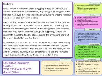 descriptive writing examples aqa