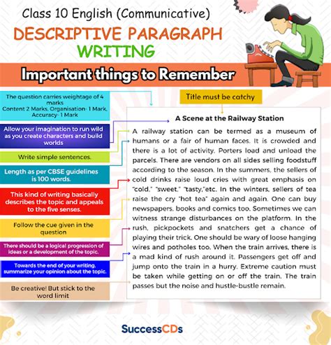 descriptive writing for class 6 with answers