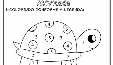 Números para colorir com desenhos - Artesanato Passo a Passo!