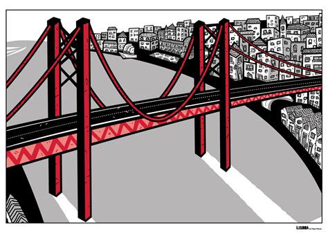 desenho da ponte 25 de abril