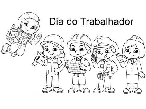 desenho do dia do trabalhador