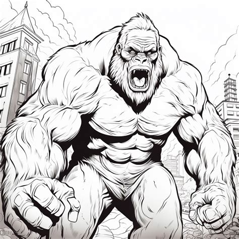 desenho do king kong