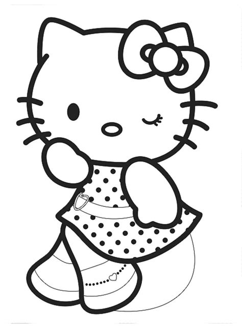 desenhos para colorir hello kitty