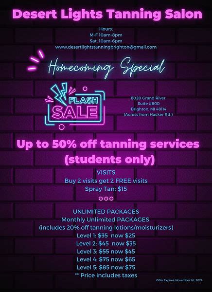 desert lights tanning