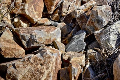 desert rock pile wall