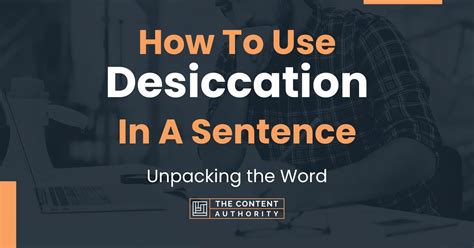 Desiccated Word In A Sentence
