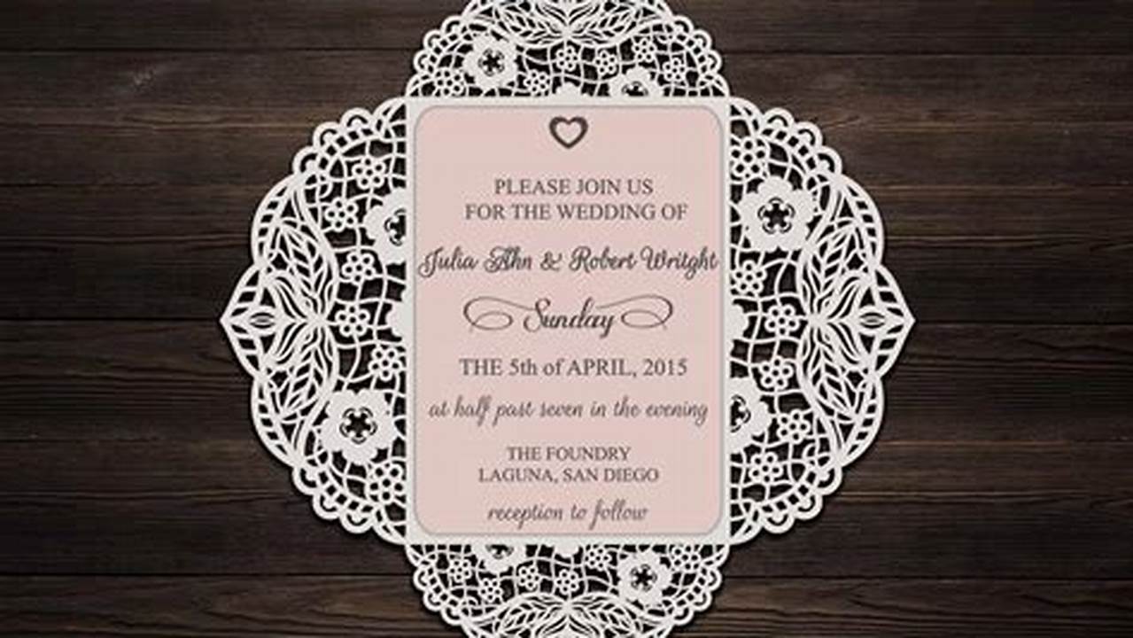 Unleash Your Creativity: Discover the Ultimate Guide to Free SVG Files for Stunning Wedding Invitations