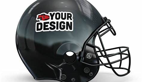 Example how the small sticker looks on a helmet. The sticker pictured