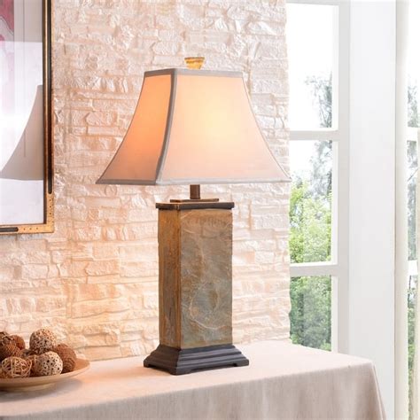 design craft landon natural slate 29 inch table lamp