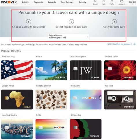 Design Discover Card