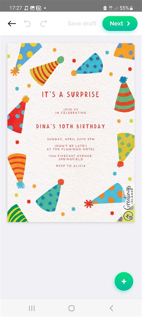 Design Invitations App