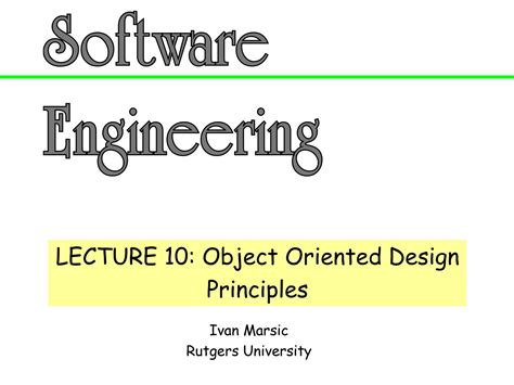 design principles in software engineering pdf