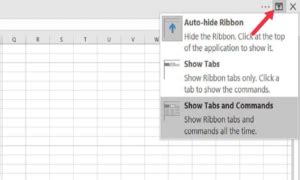 Design Ribbon Excel Not Showing