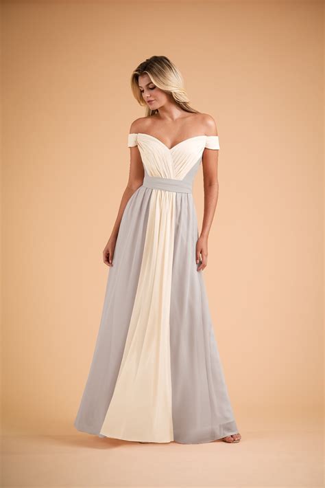 One Shoulder Satin Finish Maxi Bridesmaids Dress in Champagne in 2021