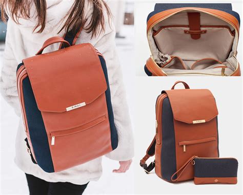 Designer Backpack Laptop Zip