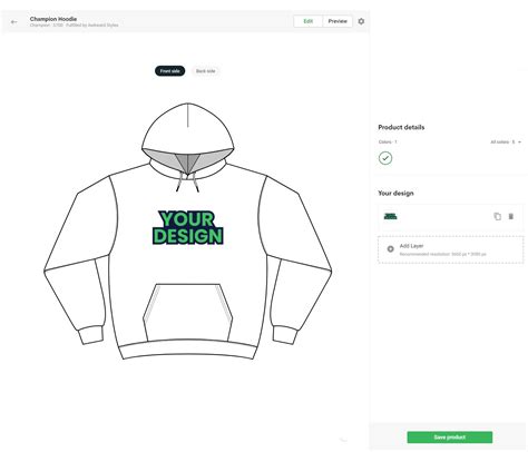designer hoodie maker app