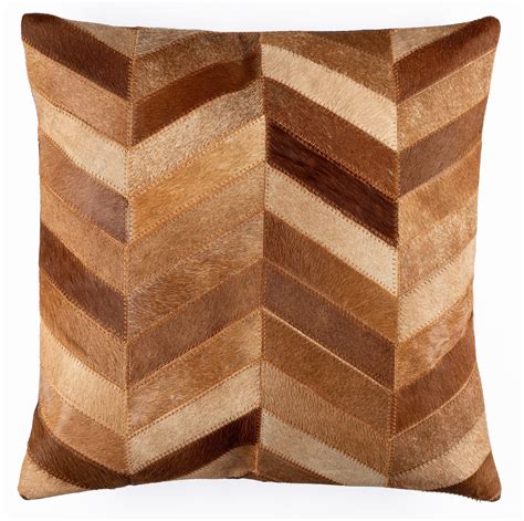 Designer Leather Throw Pillows