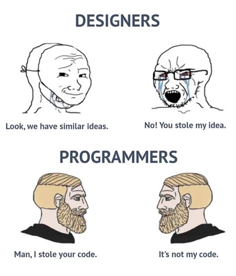 designer vs programmer meme