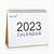 desk blotter calendar 2023