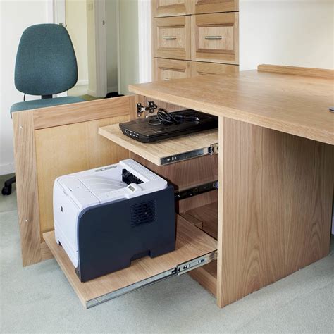 Set 11 Desk with Printer & Drawer Units R. White Ltd.