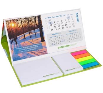Desk Calendar With Sticky Notes