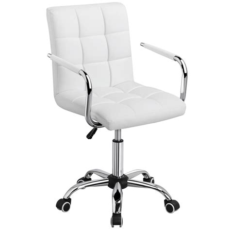 desk chair on wheels white